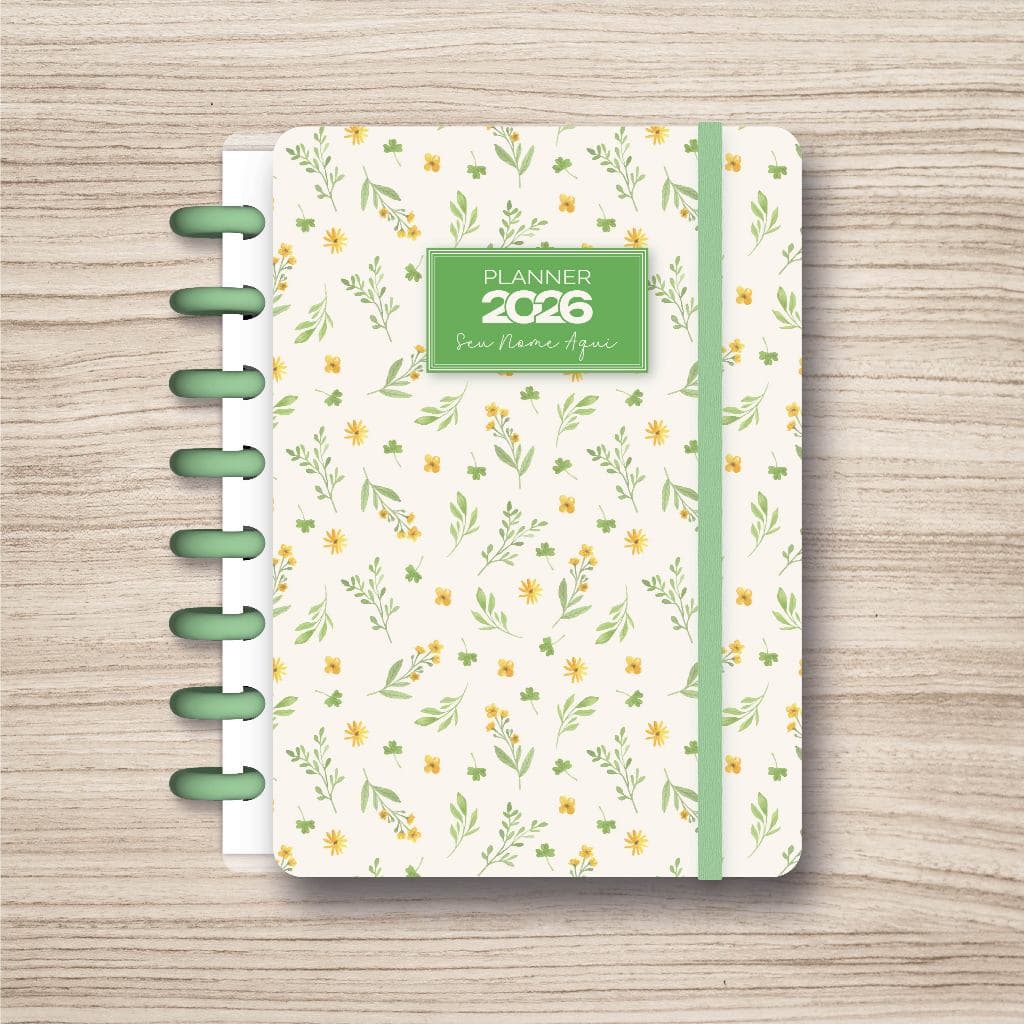 Planner 2026 com sistema de Discos Inteligente