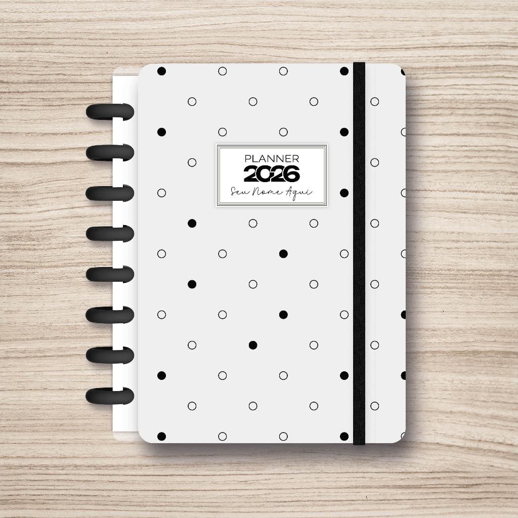Planner 2026 com sistema de Discos Inteligente