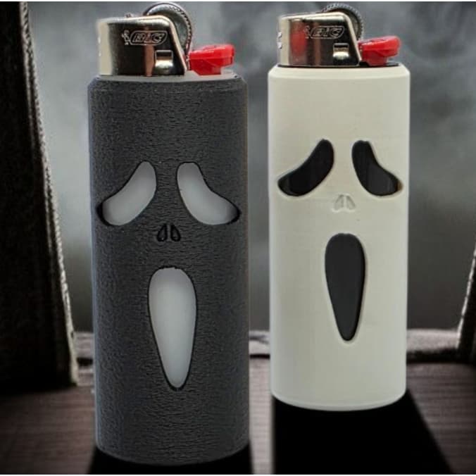 Chaveiro case para isqueiro grande | porta Bic ghostface