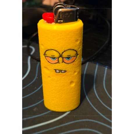 Capinha para Isqueiro Bic com Bob Esponja Relaxado