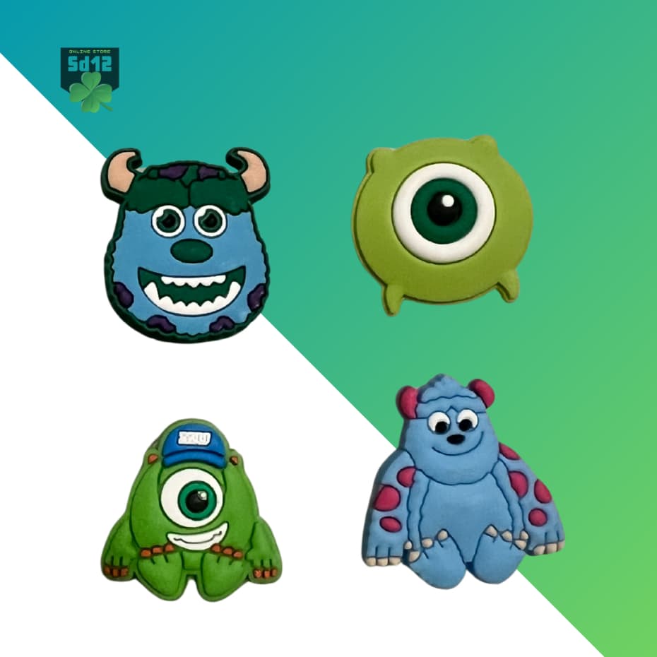 Pin Monstros para Babuche – Kit com 4 Modelos Divertidos e Coloridos