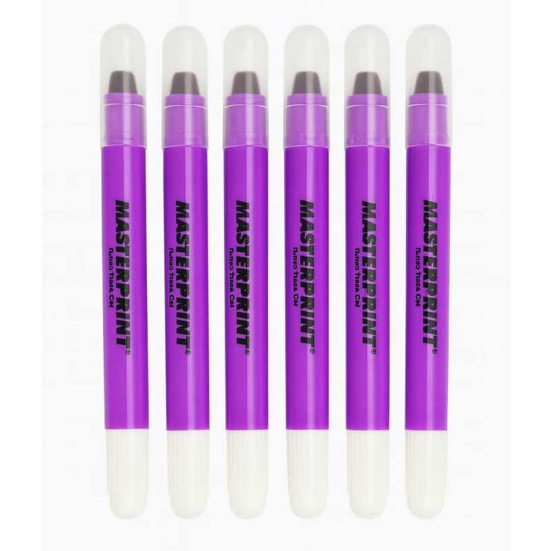 Marca Texto Gel Masterprint Caixa C/ 6 Unidades cor roxo neon (MP 613)