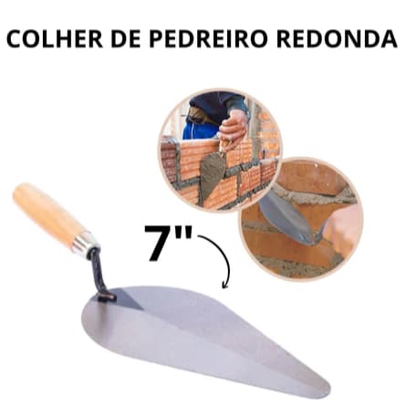 Colher Para Pedreiro Profissional Tamanho Diversos