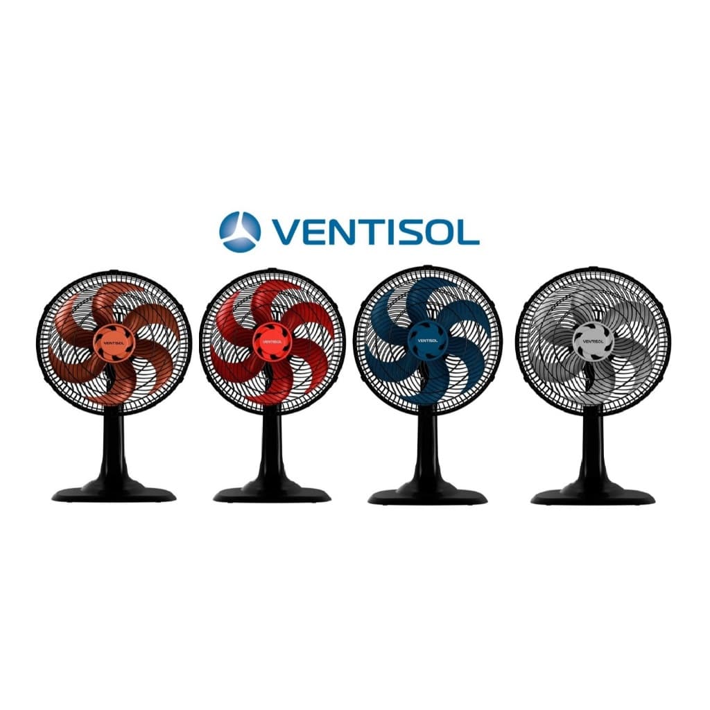 Ventilador de Mesa Ventisol Turbo 6 Pás 30cm