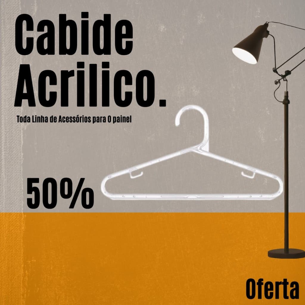 25 Cabide Acrílico Transparente Adulto Expositor para Roupas