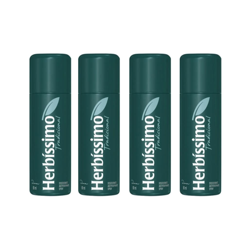 Kit com 4  ou 6 Herbíssimo Desodorantes TRADICIONAL Spray 90ml