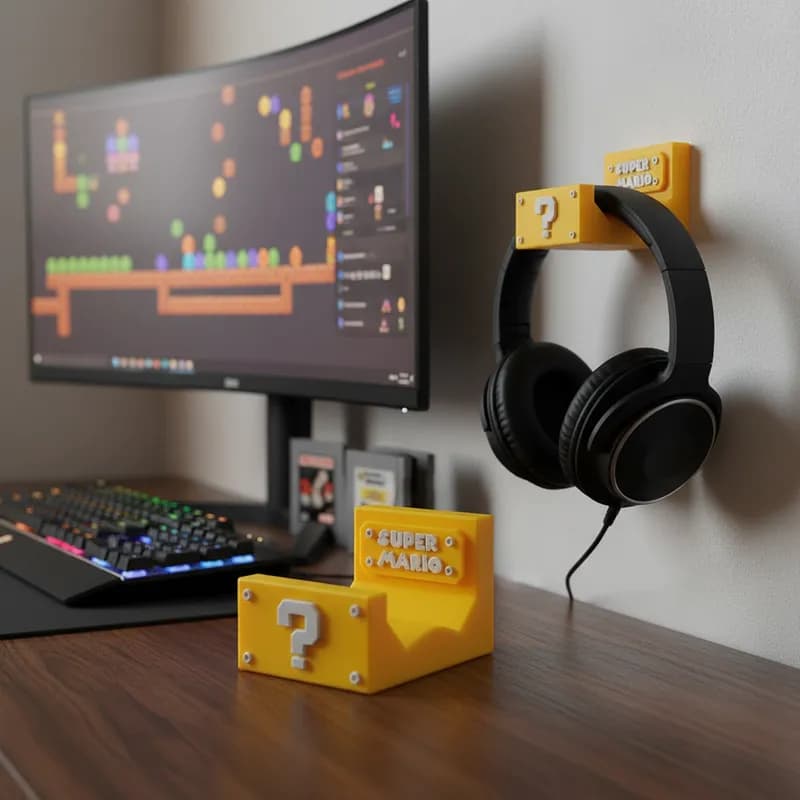 Suporte de Headset Gamer Super Mario Exclusivo