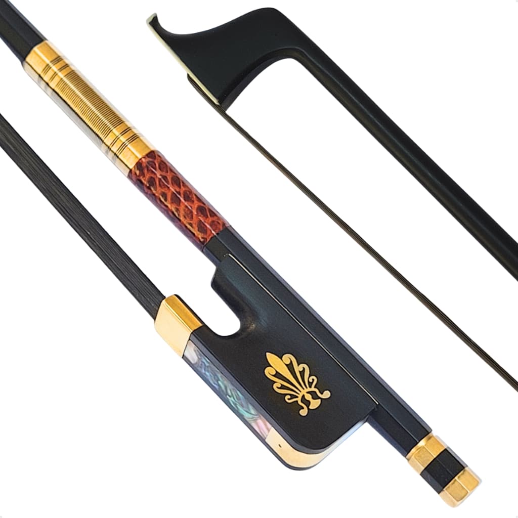 Arco Violoncelo Cello 4/4 Fibra de Carbono Profissional Crina Animal Mongólia
