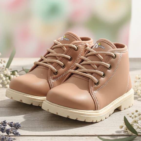 Bota Coturno Infantil Para Meninos e Meninas Bordado Nany Kids