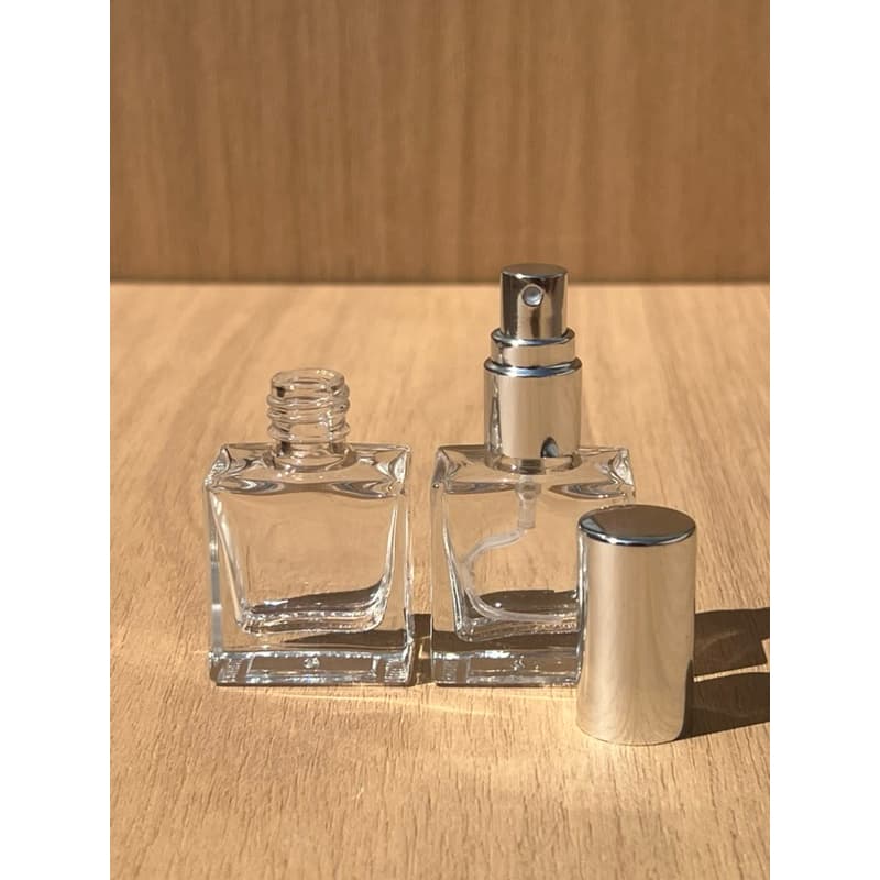10 Frascos Monsieur Spray De Vidro Decant 10ml de Perfumes Válvula Luxo Prata Top