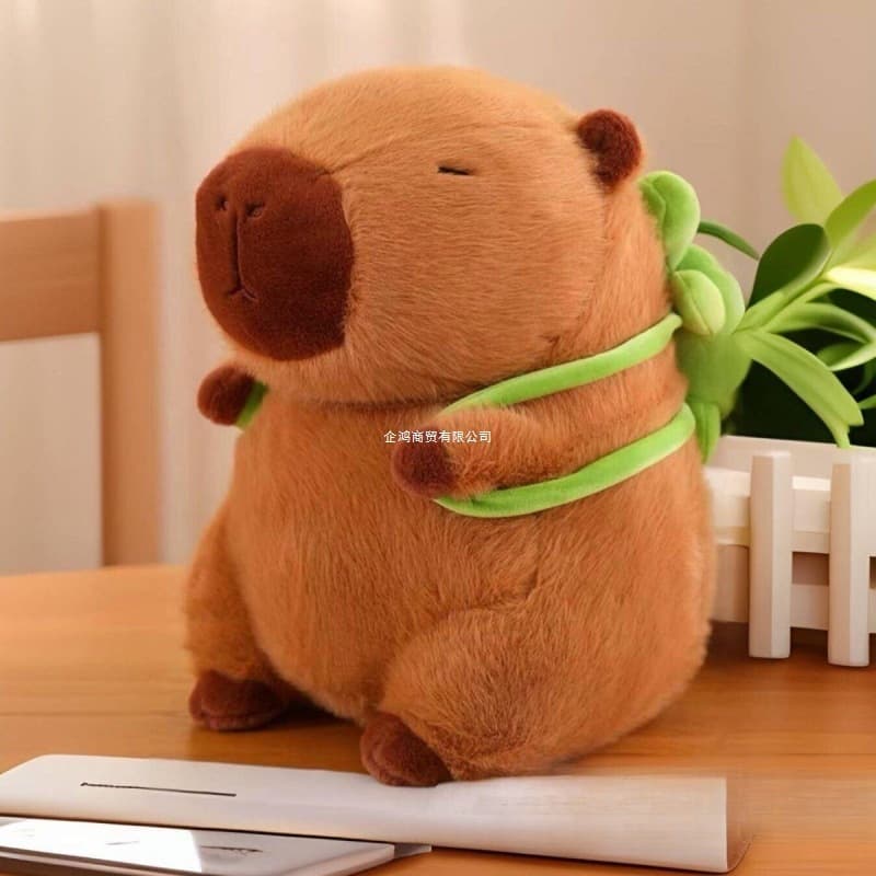 Brinquedo de Pelúcia Capybara Encantador 25cm Presente Ideal para Dia das Crianças Macio e Suave Adequado para Crianças