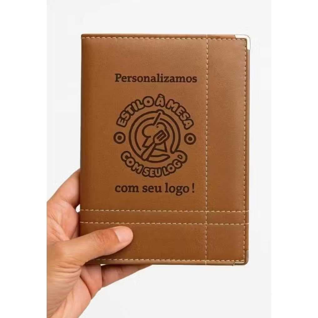 03 PORTA  COMANDAS CAPA DURA GRAVADAS COM SUA LOGAMARCA!