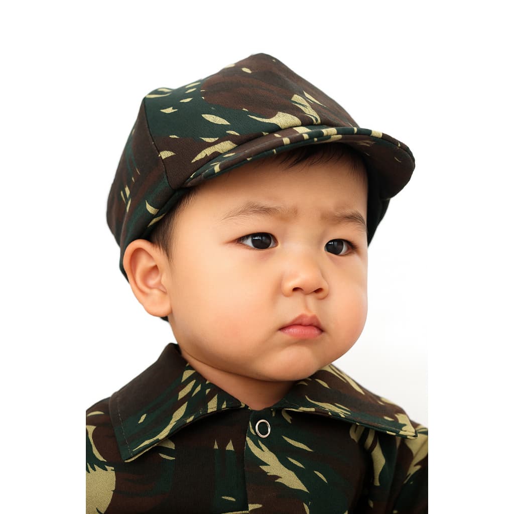 Boné Camuflado para Bebê Unissex Confortável