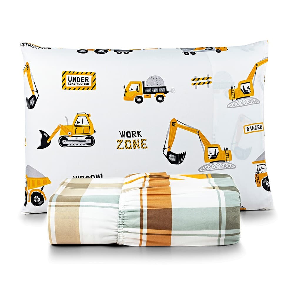 Jogo de Lençol Com Elástico Solteiro 2 Peças Infantil 200 Fios Cama Box Toque Macio