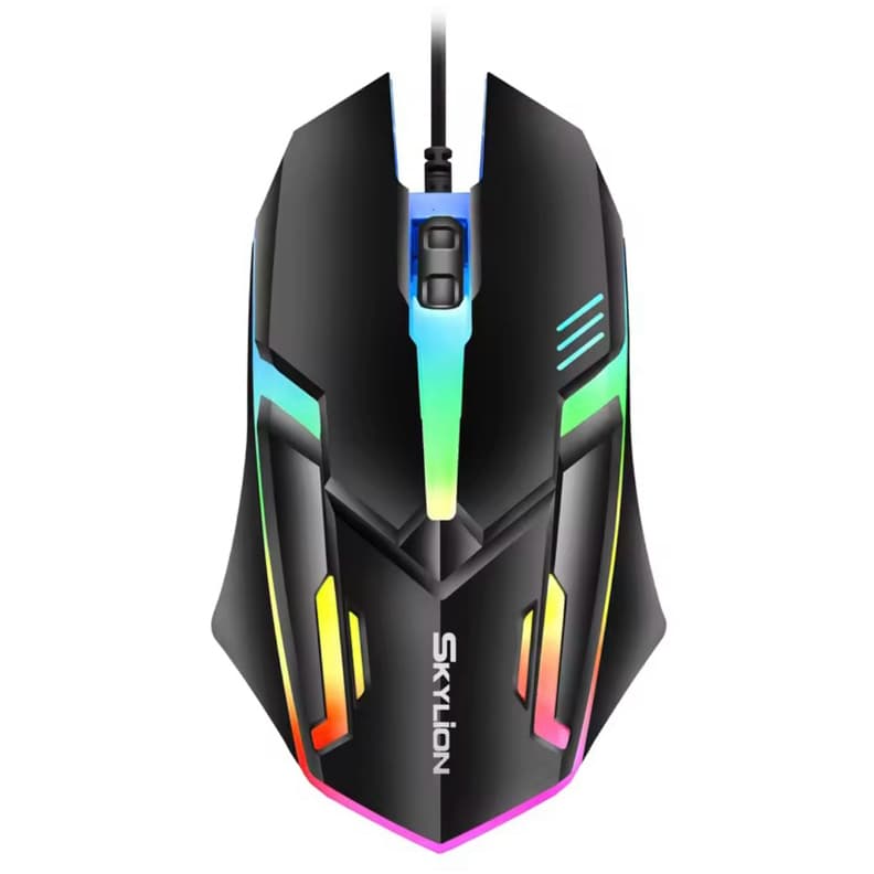 Mouse Gamer Led Rgb Cores Com Fio Usb 3 Botões Iluminação LED Para PC Desktop Gamer