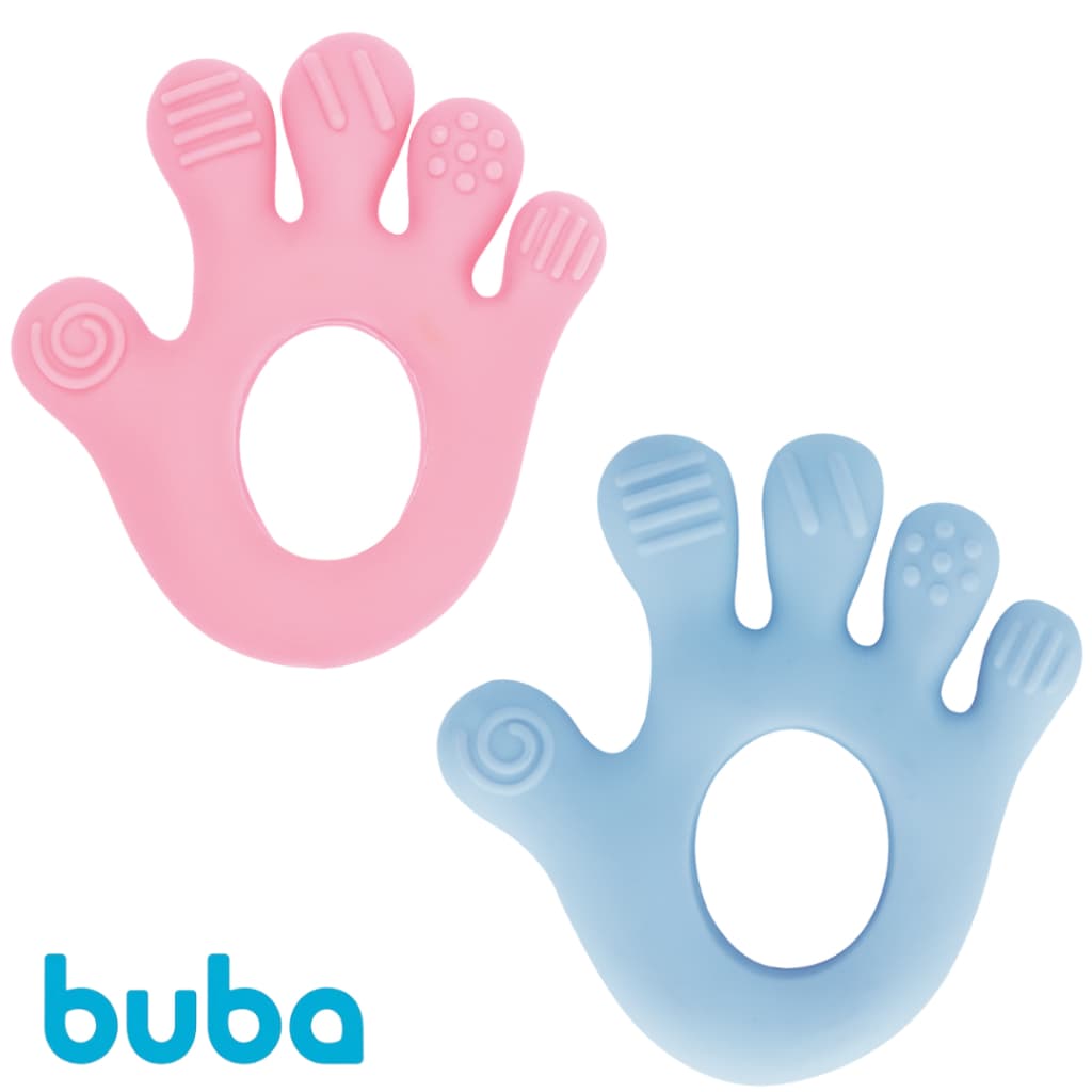 Mordedor Bebê Silicone Massageador Gengiva Brinquedo Bebe Buba