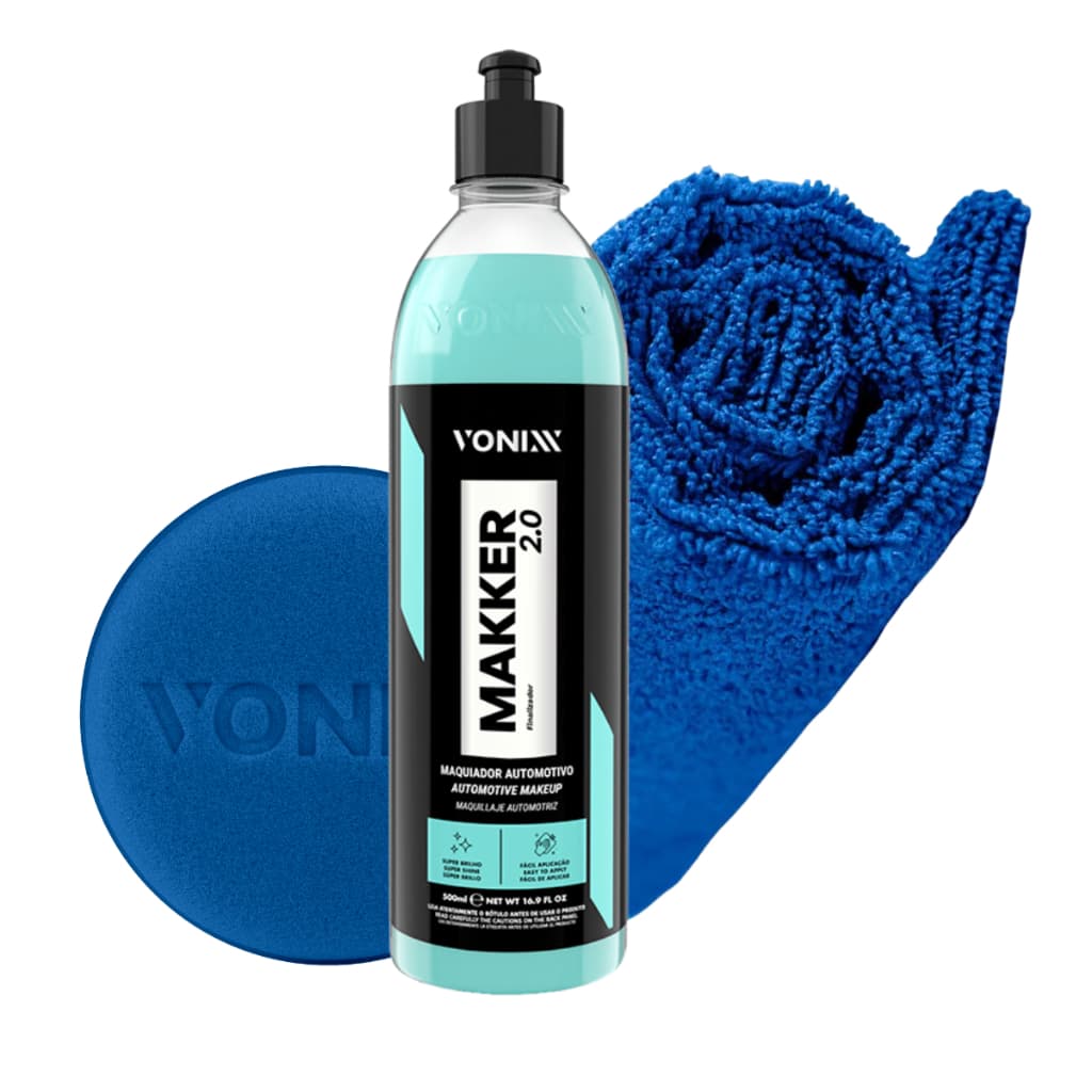 Makker 2.0 Maquiador Automotivo Vonixx Aplicador Pano Microfibra 500ML
