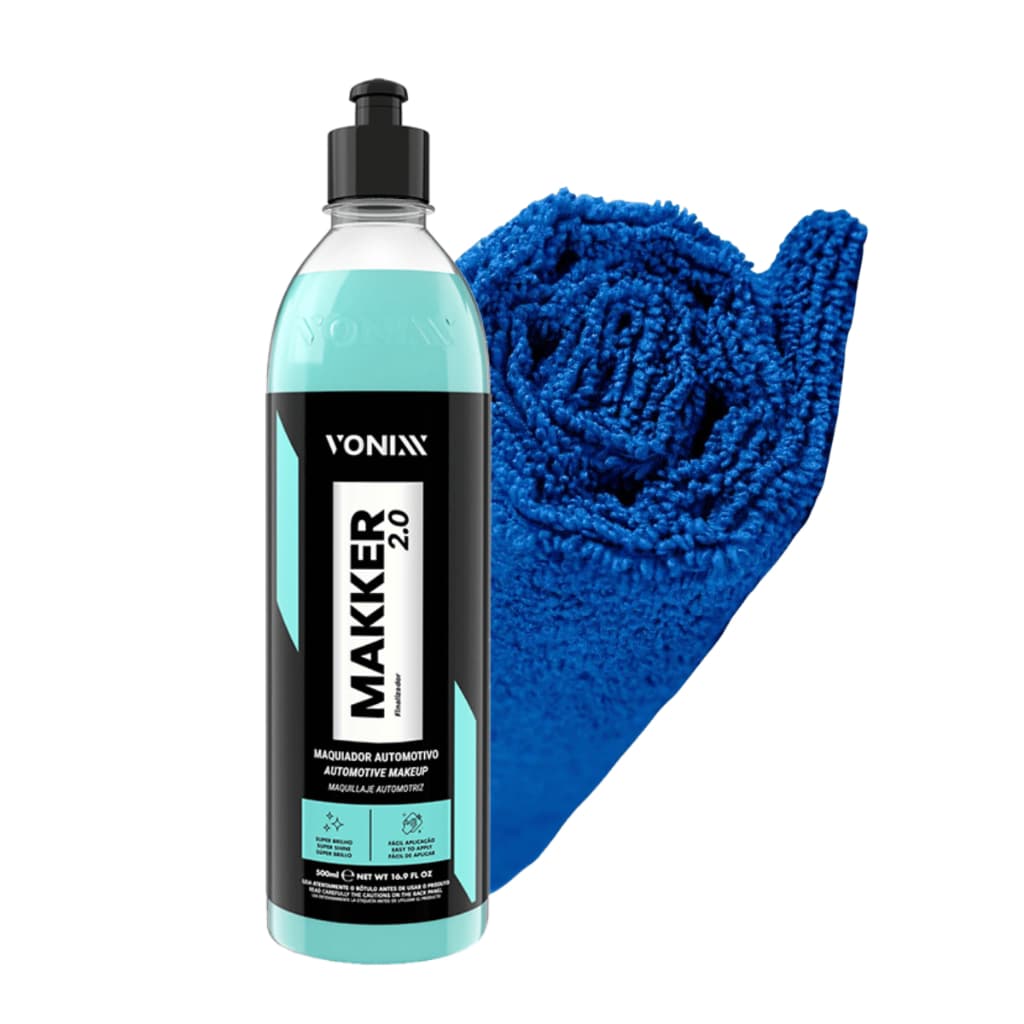 Makker 2.0 Maquiador Automotivo Restaurador Pintura Queimada Vonixx Pano Microfibra 500ML