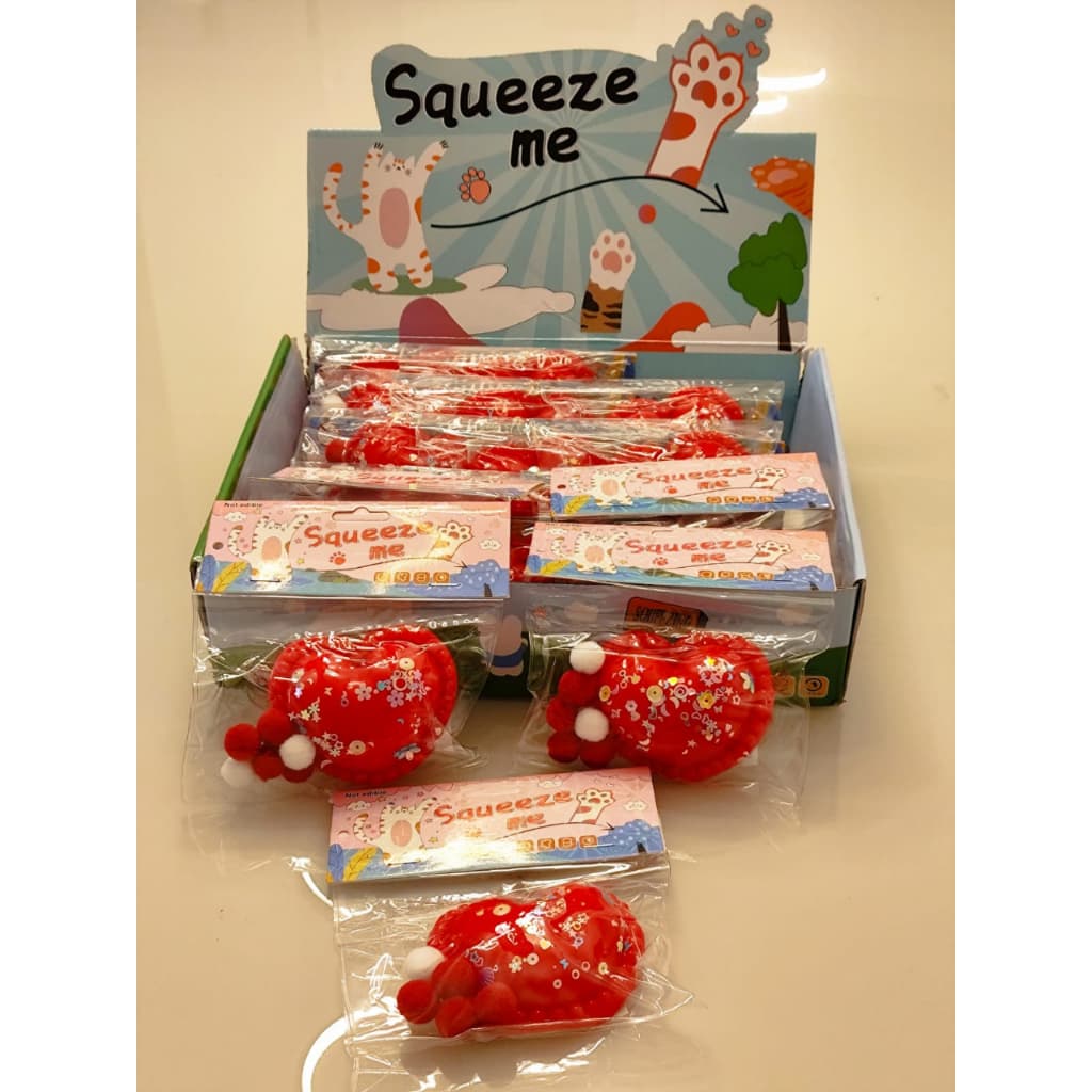 Squeeze de Coração Kawaii, Squishy Fofo de Coração Brinquedo Para Apertar Anti Stress
