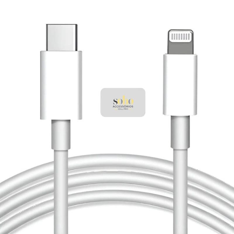 Cabo USB-C para Lightning (Tipo C) 1 Metro Compatível iPhone