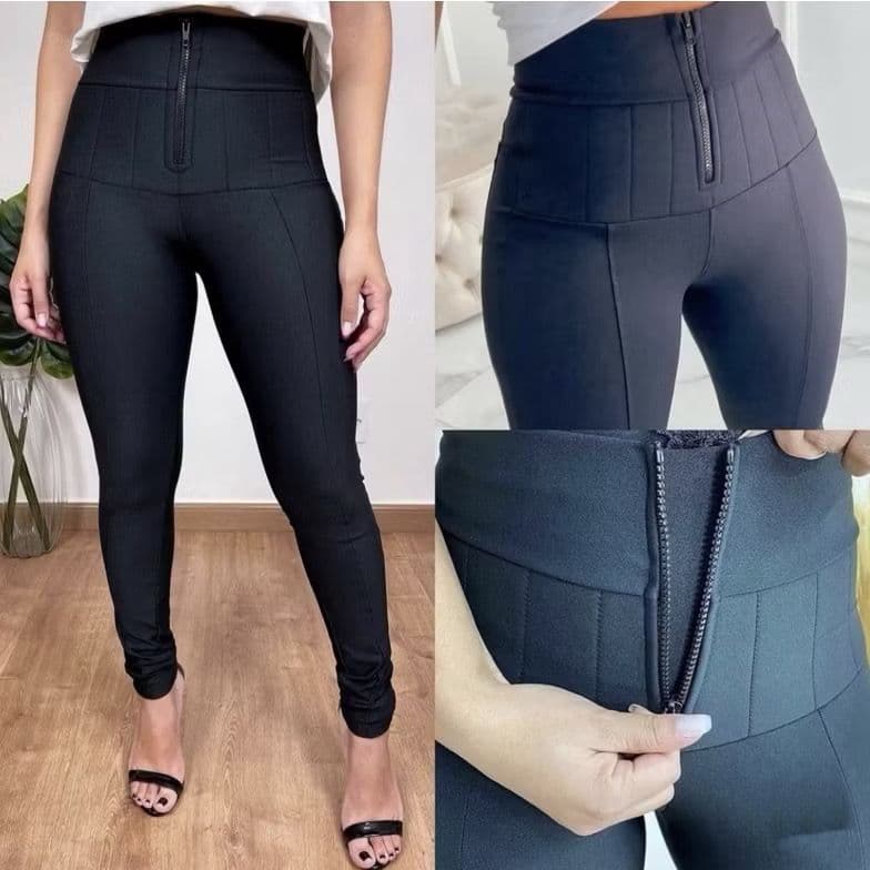 Calça Lipo Tecido Suplex Power Modeladora feminina legging