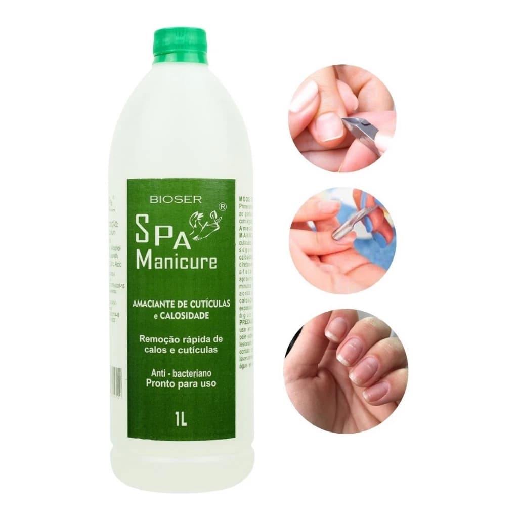 Amolecedor Amaciante de Cuticulas e Calosidades 1 Litro Spa Manicure - Profissional