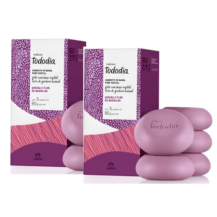 Combo: Duas Caixas de Sabonetes de Barra Natura Tododia