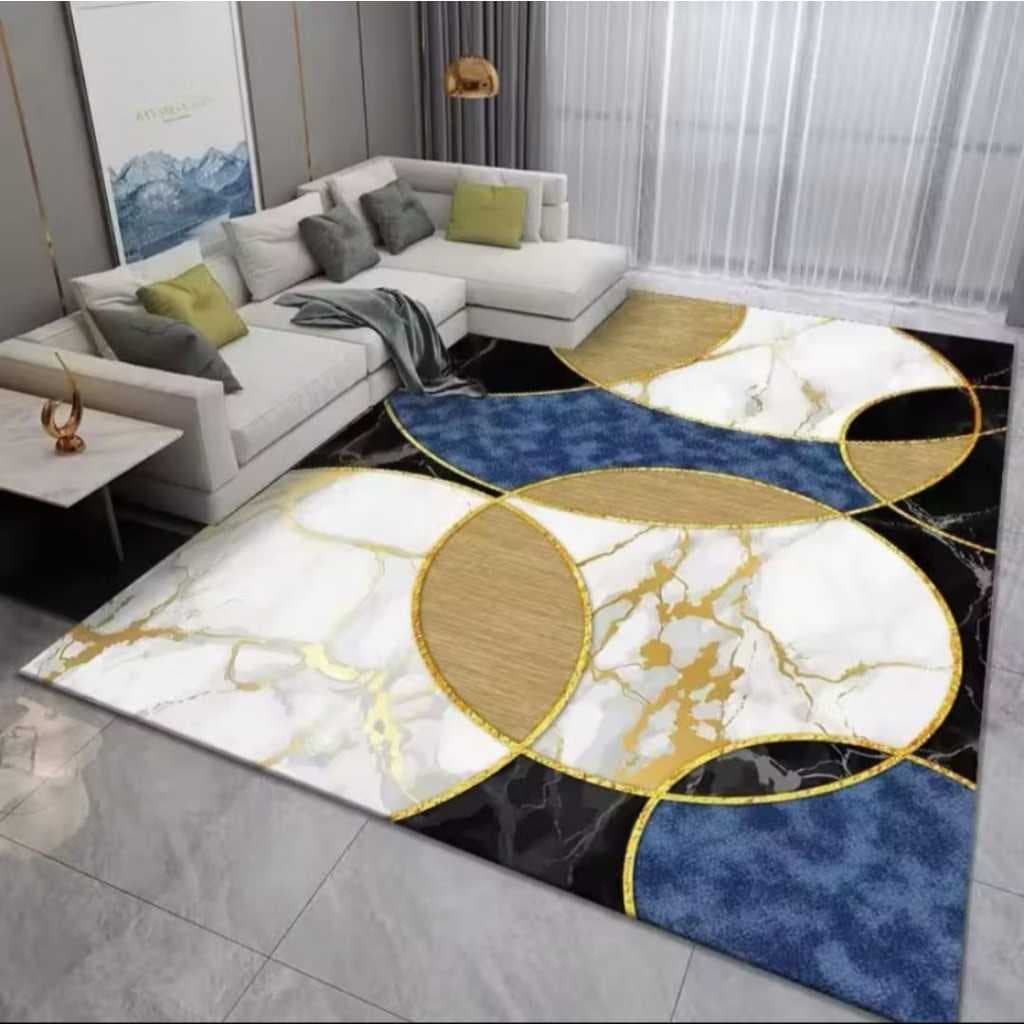 Tapete Estampado Belga  2,00 x 1,40m Para Sala Quarto De Luxo