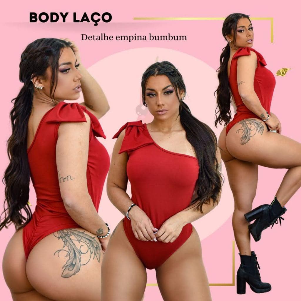 Body Maiô Laço no Ombro Exclusivo da Nossa Loja Carnaval Verão Alfaiataria em Suplex Premium
