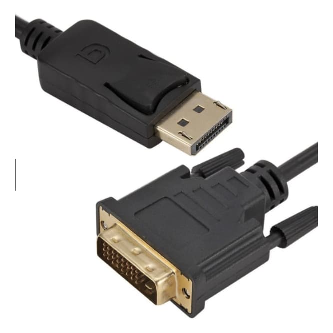 Cabo Adaptador Displayport Para DVI Macho 1.8M - Full HD 1080P ( Mod 23 )