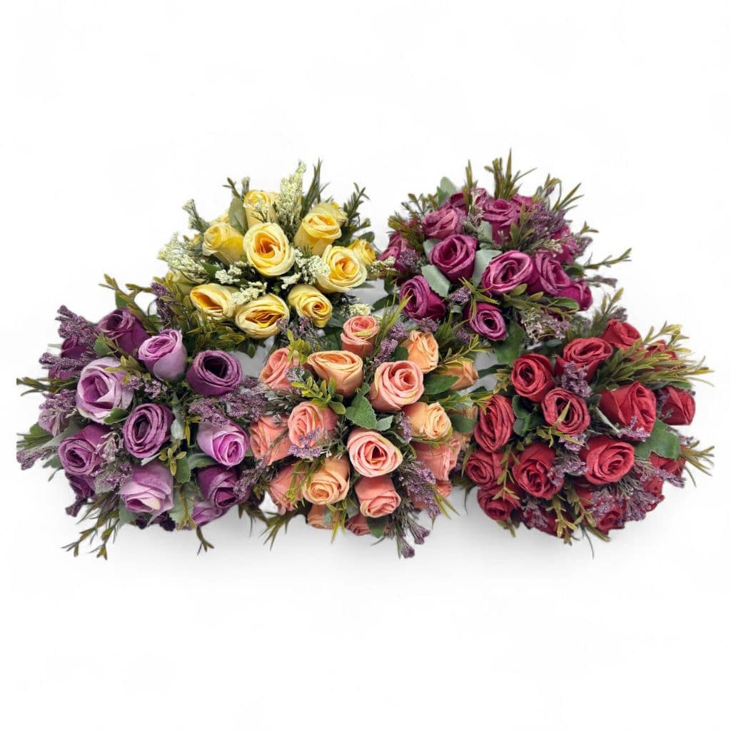Buquê De Noiva Para Casamento Com 18 Flores Artificiais