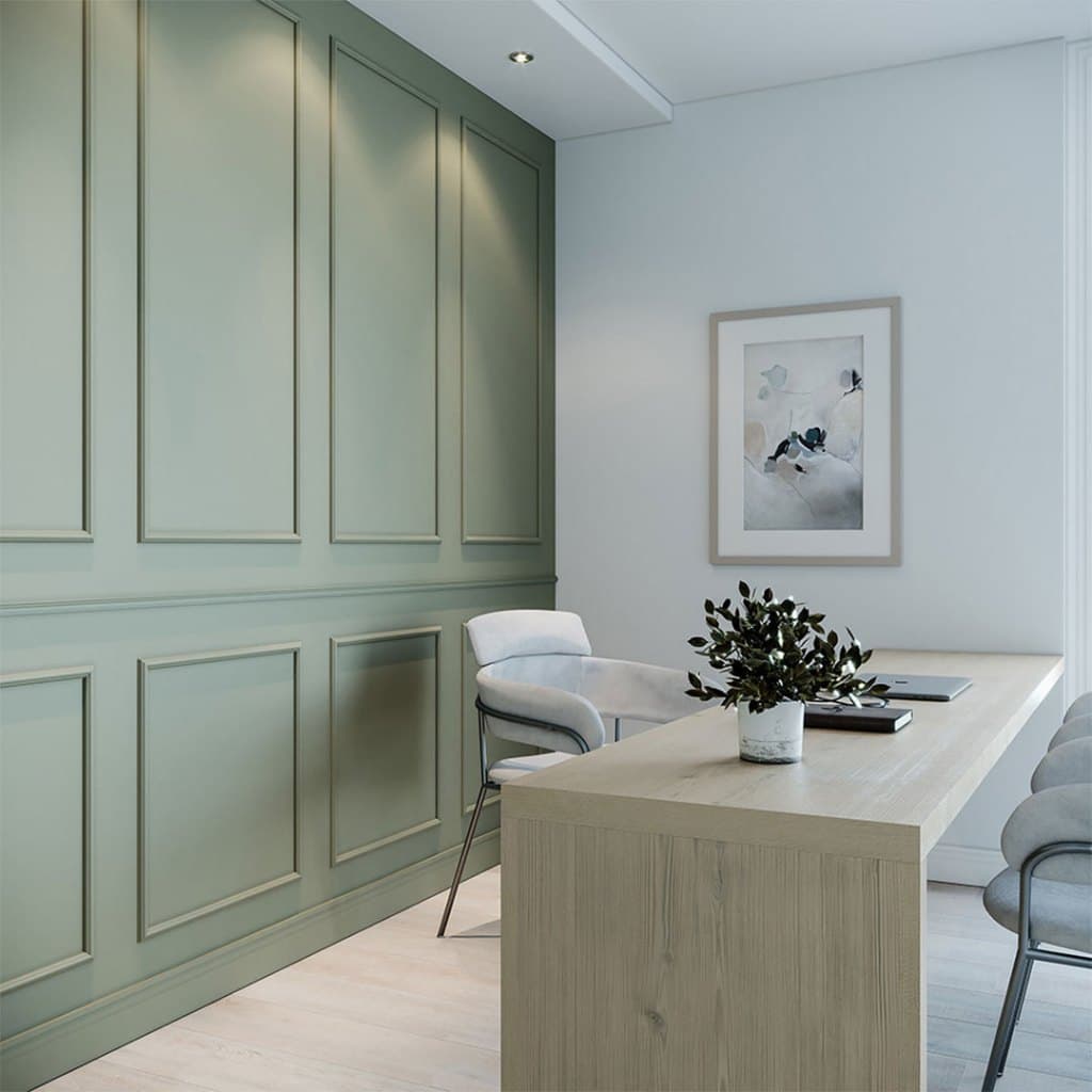 Boiserie Rodameio Branco Para Pintar Autocolante EVA- Rolo com 10m