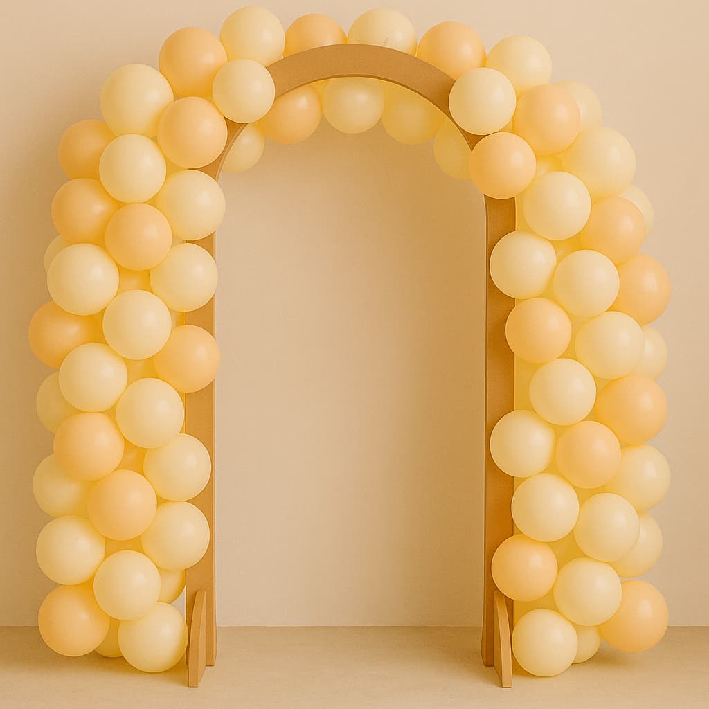 Painel Arco em MDF – Decoração para Chá de Bebê, Aniversário e Festa Infantil