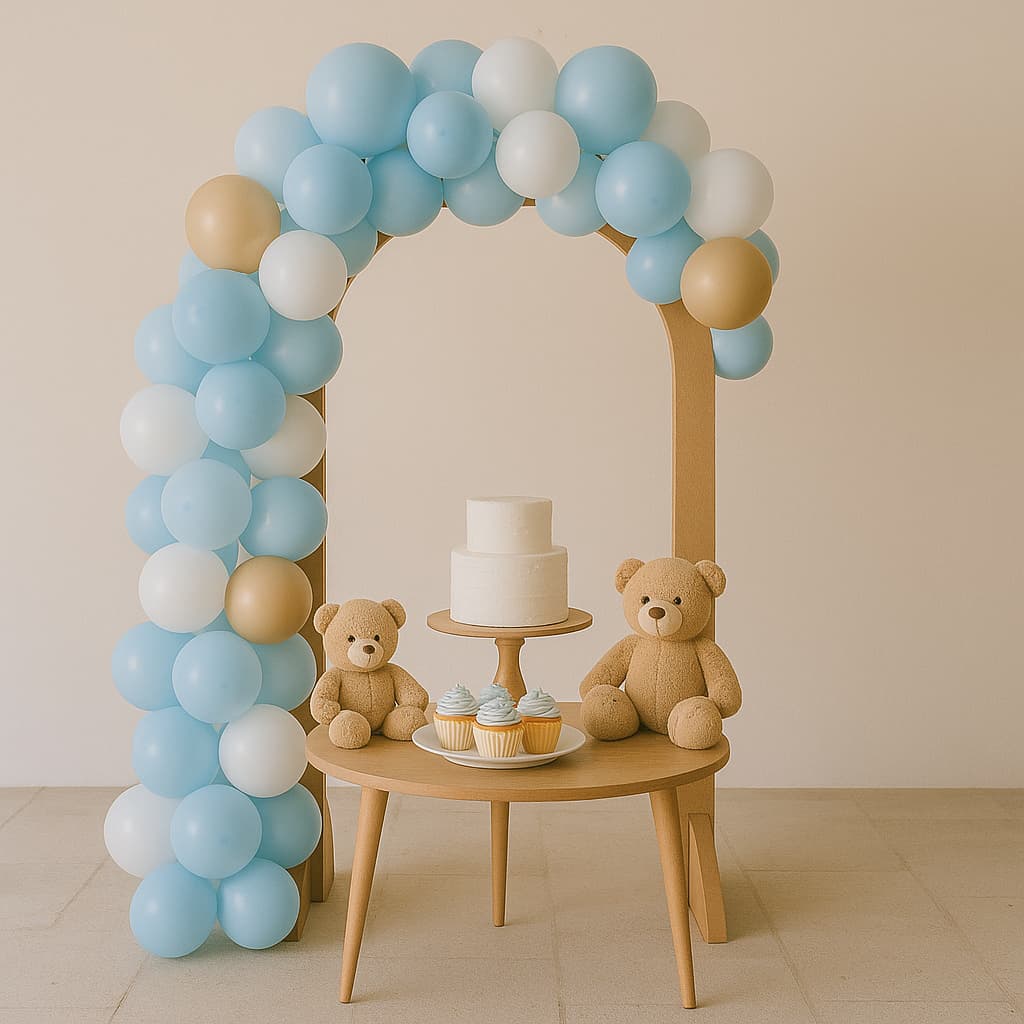 Painel Arco Romano Mdf Cru Decoração De Festa Pegue e Monte Desmontável Tamanho G PROMO BLACK