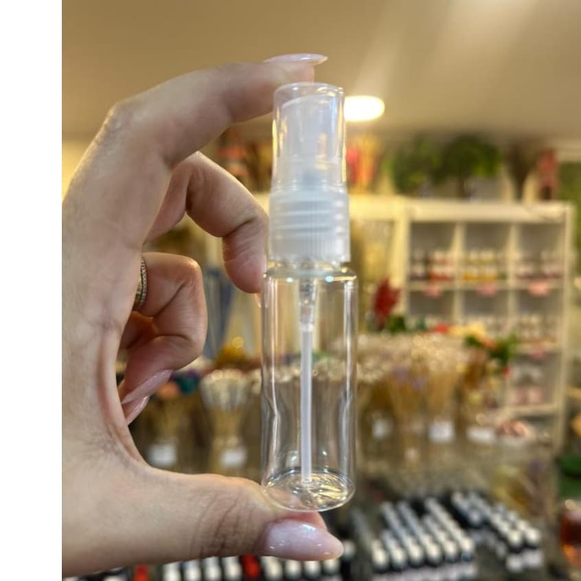 10 unid. Frasco de Plástico 20ml Minis Sprays Com Válvula Transparentes Para Amostra De Perfumes