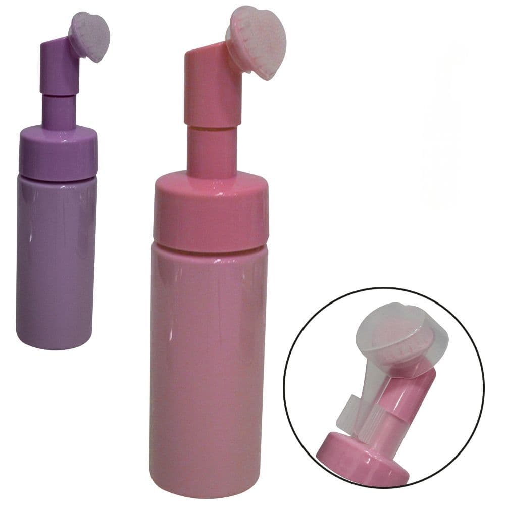 Frasco Pump Válvula Espumadora Escova Limpeza Facial 150ml