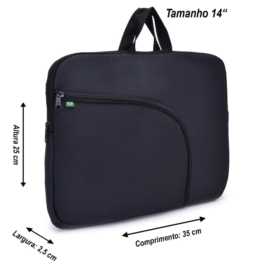 Capa Protetora para Notebook Impermeável Antirrisco Almofadada Design Elegante