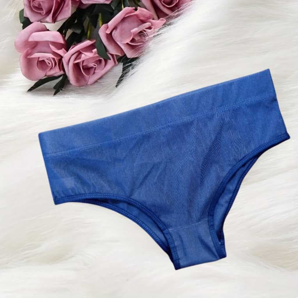 kit Calcinha Cintura Alta Feminina Tule de Compressão Modeladora Confortável