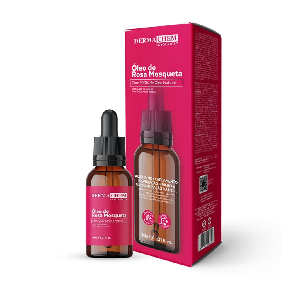 KIT SERUM DERMACHEM- ROSA MOSQUETA E CLAREADOR 30ML