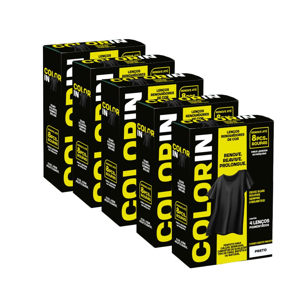 Kit 5 ColorUp – Lenços Renovadores de Cor