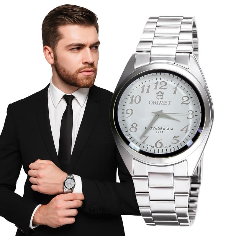 Relógio Masculino e Feminino Orimet Casual Elegante Prova D’agua Barato