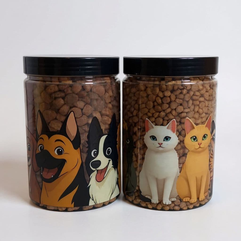 [KIT] 2 (DOIS) POTES PORTA RAÇÃO CACHORRO E GATO 1700ML ( LANÇAMENTO )