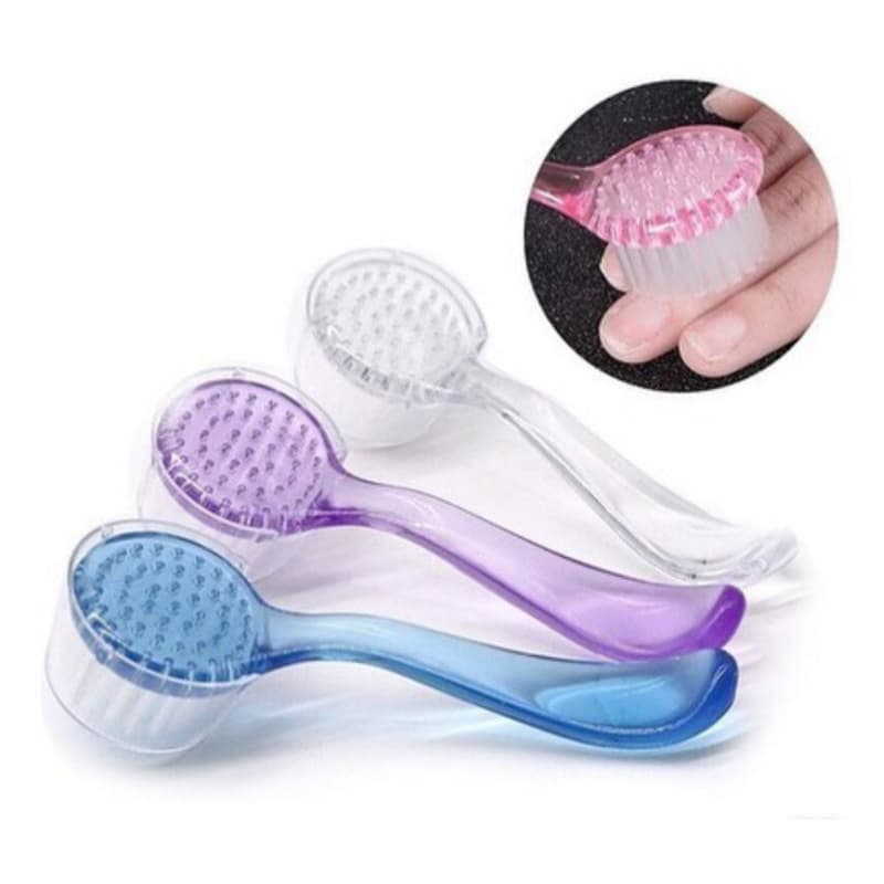 Escova para Limpeza de Unhas e Mãos Pós-Lixamento Manicure Pedicure Nail Designer