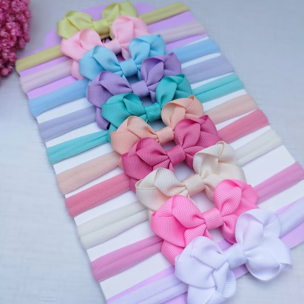 faixinhas de laço para bebê/laço de cabelo infantil/tiaras de cabelo para bebê