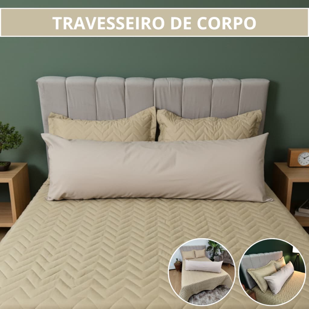 Fronha Lisa para Travesseiro de Corpo Xuxão Tecido Percal Produto Macio