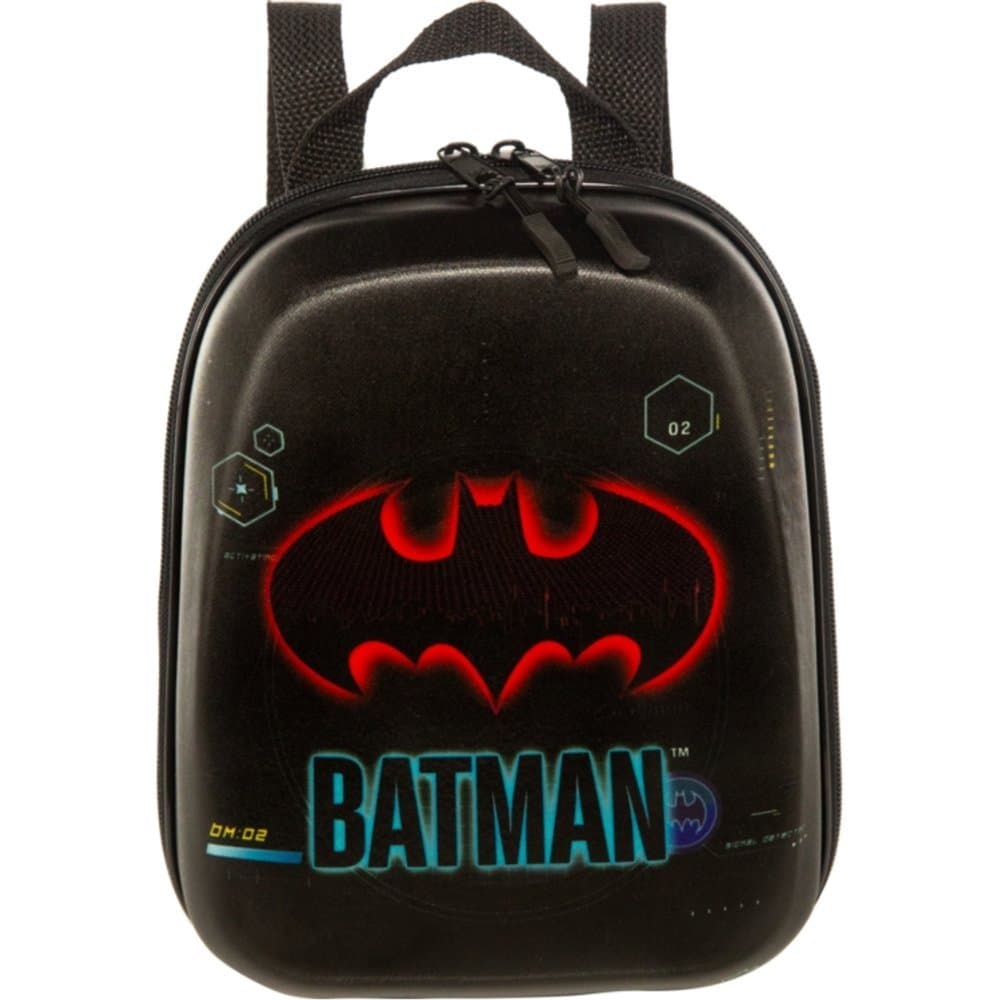 Mochila Pequena Infantil Batman Tamanho P Kids Escola - Preta