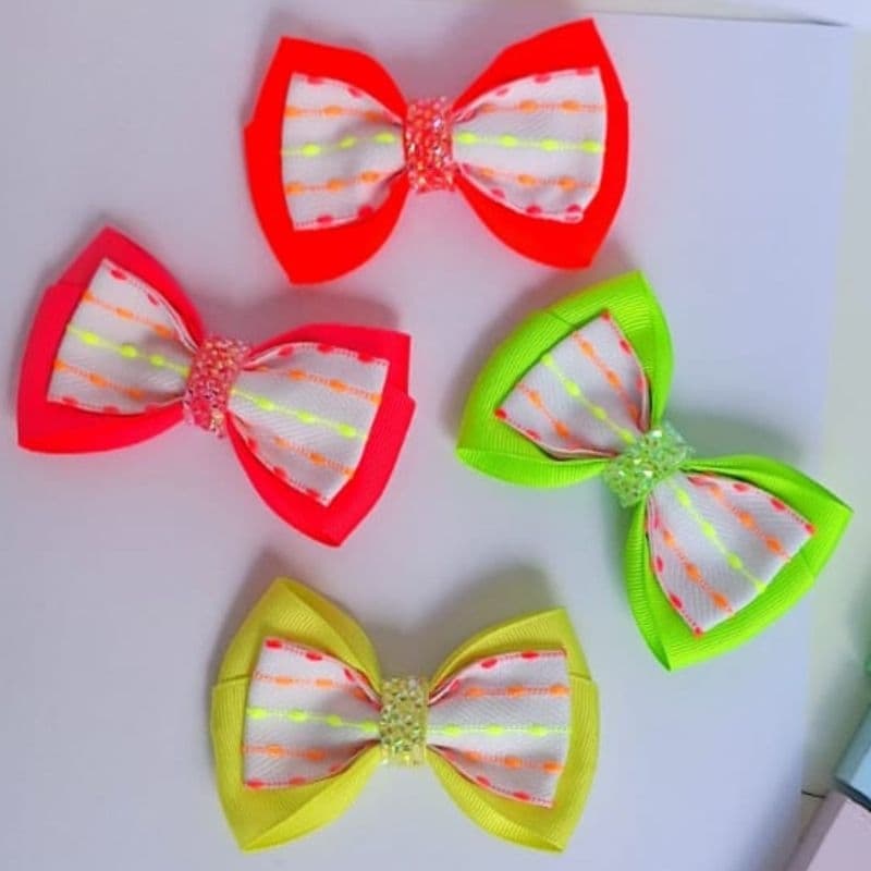 laço de cabelo/laço verão/laço cores neon