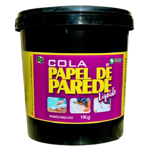 Cola Líquida Premium P/ Papel De Parede Pronto P/ Uso 1 Kg Rende Muito