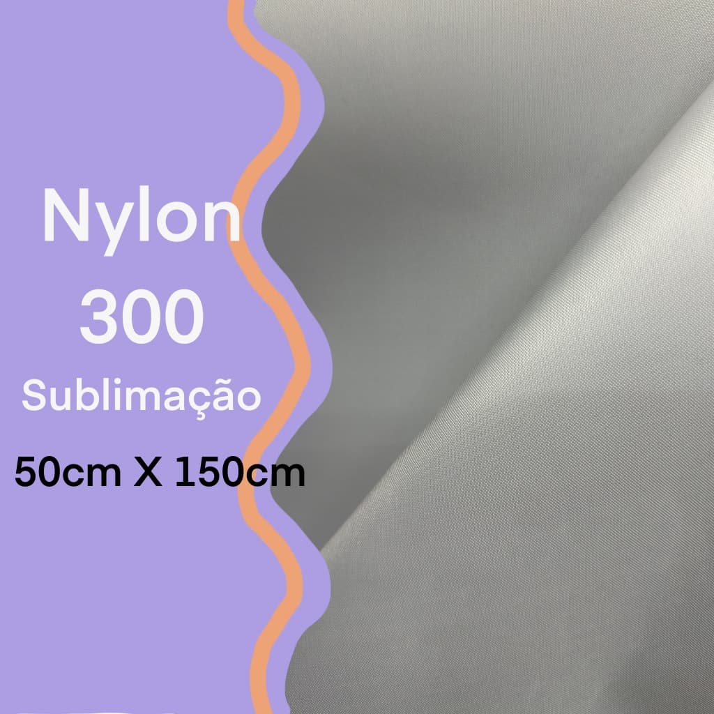 Tecido Nylon 300 sublimação branco - para bolsas e mochilas