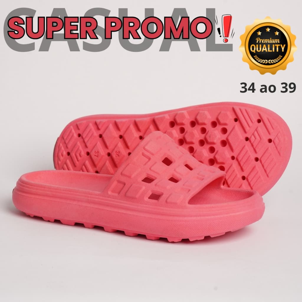 Chinelo Slide Feminino Leve e Confortável com Estilo Urbano e Moderno